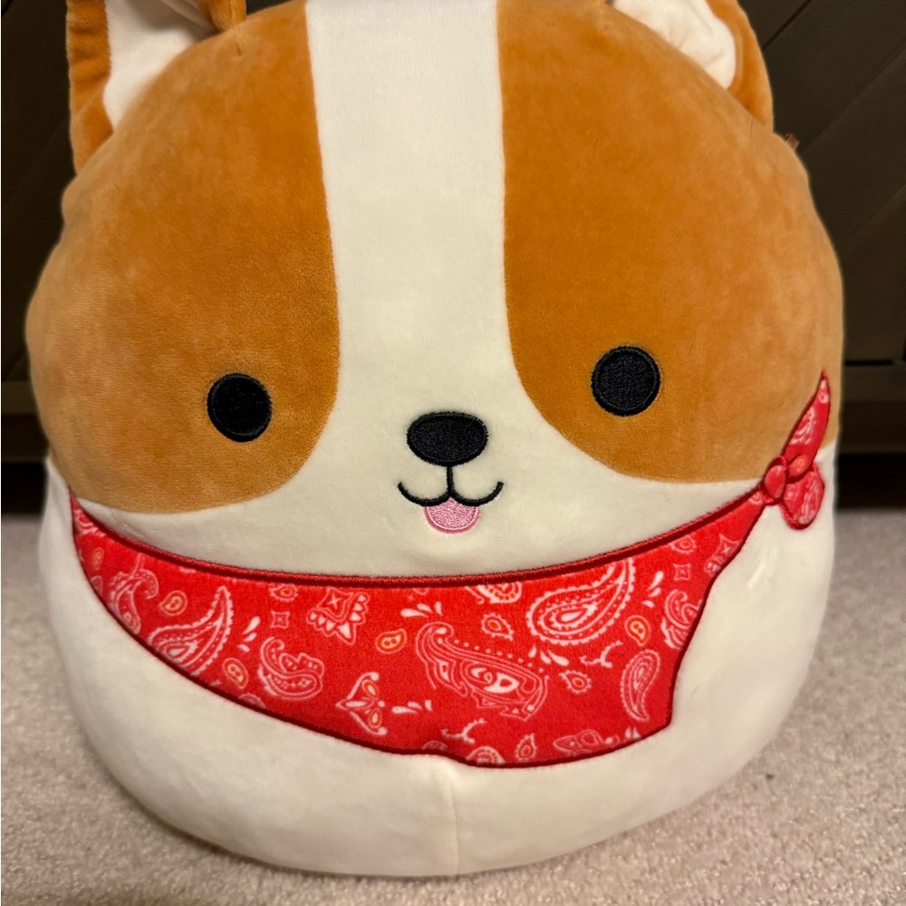 Squishmallows Brown and Red Stuffed Animal